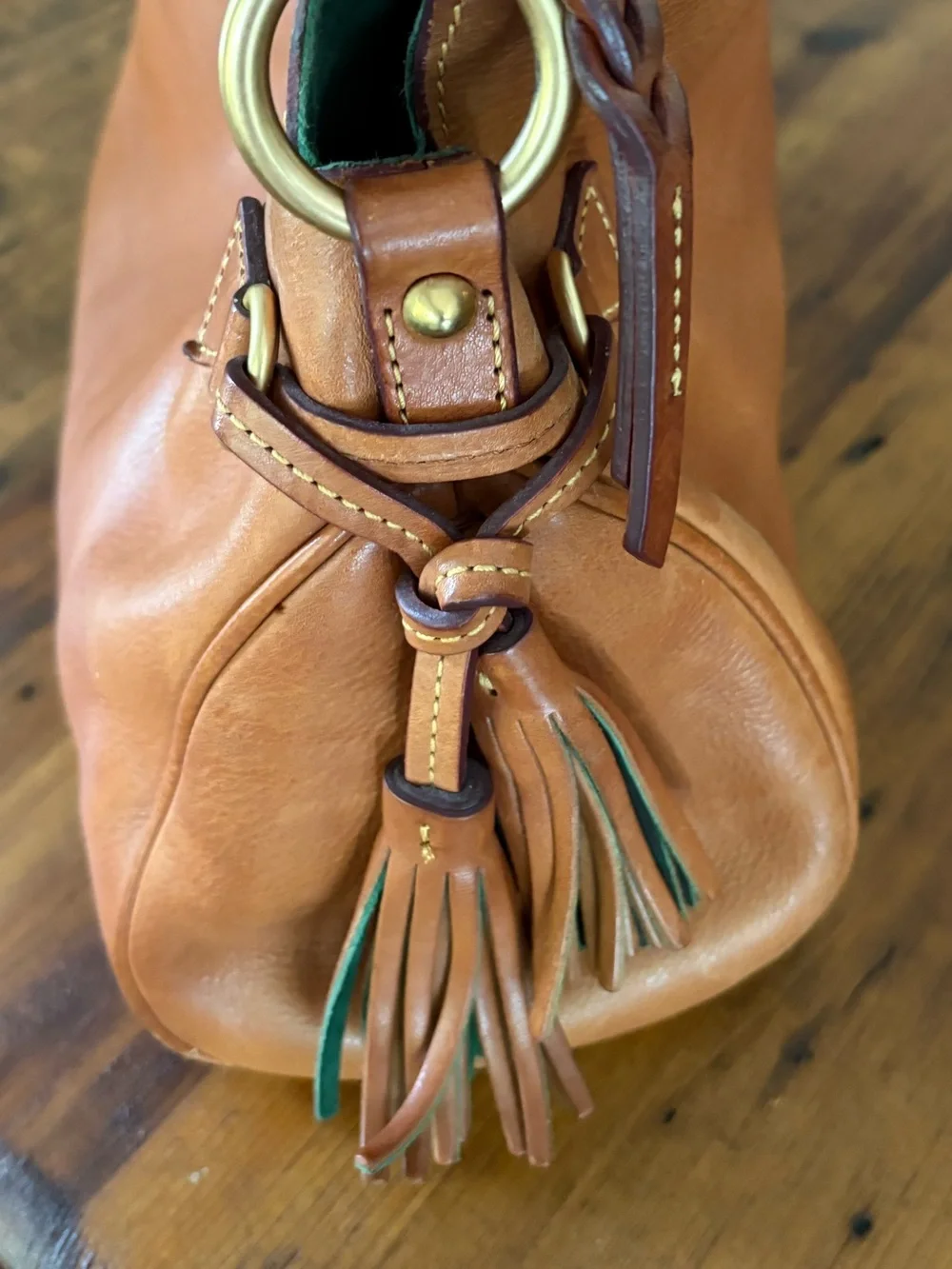 Dooney & Bourke Florentine Collection Natural Tan Hobo Satchel
